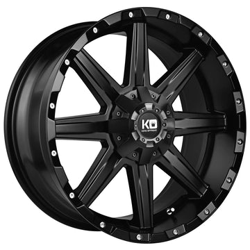 King Wheels Blade Satin Black Alloy Wheels Aftermarket Accessory